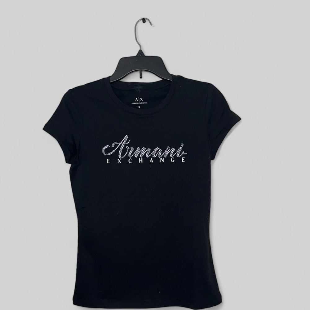 Armani Exchange Womens Black T-shirt